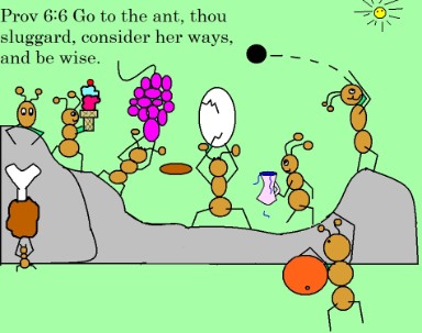 Go to the ant sluggard clipart